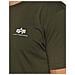 Alpha Industries Basic Small Logo T-shirt Dark Olive - Foto miniatura 3