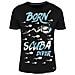 Deeps Gear T-shirt Born Scuba Diver, L, Bianco E Nero, I Subacquei Maglietta 030000103 - Foto miniatura 4
