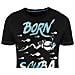 Deeps Gear T-shirt Born Scuba Diver, L, Bianco E Nero, I Subacquei Maglietta 030000103 - Foto miniatura 6