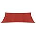 Vela Parasole 160 g / m² Rossa 2,5x3,5 m in HDPE - Foto miniatura 2