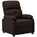 Poltrona Reclinabile Marrone Scuro in Tessuto - Foto miniatura 1