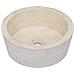 Lavandino Crema Ø40x15 cm in Marmo - Foto miniatura 4