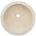 Lavandino Crema Ø40x15 cm in Marmo - Foto miniatura 5
