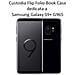 Prima Custodia Originale Flip Folio Book Case Per Samsung Galaxy S9+ G965 Black - Foto miniatura 2