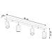 Applique Da Soffitto In Legno Zeke 4 Legno 200x50x800 Mm Legno - Foto miniatura 5