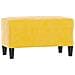 Panca Giallo 70x35x41 Cm In Velluto - Foto miniatura 2