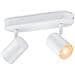 Applique Da Soffitto Led Dimmerabile Rgb Smart Wi-fi+bluetooth 4.9w Due Faretti Orientabili Imageo Bianco 123x250x105 Mm Metallo - Foto miniatura 1