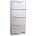 Scarpiera 4 Ante Ripiani Porta Scarpe Doppia Profondita Legno 63x24x150 Grigio - Foto miniatura 1