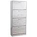 Scarpiera 4 Ante Ripiani Porta Scarpe Doppia Profondita Legno 63x24x150 Grigio - Foto miniatura 7