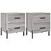 Comodini 2 Pz Grigio Sonoma 40x35x47,5 Cm In Legno Multistrato - Foto miniatura 2