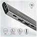 Hmc-5g2 Hub Di Interfaccia Usb 3.2 Gen 2 (3.1 Gen 2) Type-c 5000 Mbit /s Grigio - Foto miniatura 3