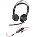 Cuffie stereo Blackwire 5220 con connettore USB-C + spina da 3,5 mm + adattatore USB-C /A - Foto miniatura 1