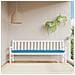Cuscino Per Panca Azzurro 200x50x7 Cm In Tessuto Oxford - Foto miniatura 1