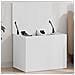 Contenitore Portaoggetti Bianco 60x42x46 Cm Legno Multistrato - Foto miniatura 1