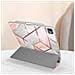 Custodia Per Ipad Pro 13' 2024 Protezione Completa Copertina Supporto, Bianco / Rosa - Foto miniatura 2