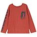 T-shirt hp21-0879a bordeaux-4a Ragazzo - Foto miniatura 1