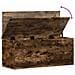 Contenitore Portaoggetti Rovere Fumo 90x35x35 Cm In Truciolato - Foto miniatura 5