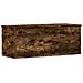 Contenitore Portaoggetti Rovere Fumo 90x35x35 Cm In Truciolato - Foto miniatura 1