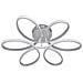 Lampadario Plafoniera 48W Luce Bianco Caldo 3000K 2580lm Design Fiore Moderno - Foto miniatura 3
