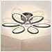 Lampadario Plafoniera 48W Luce Bianco Caldo 3000K 2580lm Design Fiore Moderno - Foto miniatura 1