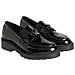Combat Loafer Mocassino Pelle Scarpe Donna Nero Eu 36, Yw0yw01503 0gt - Foto miniatura 1