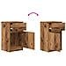 Comodino Legno Antico 39x35x65 cm in Legno Multistrato - Foto miniatura 7