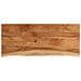 Piano Tavolo 90x40x3,8 Cm Rettangolare Legno Acacia Bordi Vivi - Foto miniatura 2