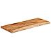 Piano Tavolo 90x40x3,8 Cm Rettangolare Legno Acacia Bordi Vivi - Foto miniatura 3