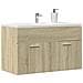 Mobile Lavabo Bagno Rovere Sonoma 90x38,5x46 Cm Multistrato - Foto miniatura 1