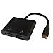 USBC-2DP cavo e adattatore video 0,1 m USB tipo-C 2 x DisplayPort Nero - Foto miniatura 1