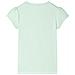 Maglietta da Bambina Maniche Aletta Verde Tenue 128 - Foto miniatura 2