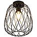 Plafoniera Ø 25 Cm Nera, Lampada Da Soffitto Vintage A Gabbia Per Soggiorno E Corridoio - Foto miniatura 1