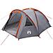 Tenda da campeggio Grigio e arancione 308 x 268 x 130 cm - Foto miniatura 1