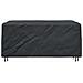 Copertura per mobili da esterno Nero 210 x 130 x 70 cm 600D - Foto miniatura 4