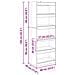 Armadio per Libri rovere artigianale 60 x 30 x 166 cm - Foto miniatura 9