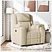 Poltrona Reclinabile in Tessuto Crema - Foto miniatura 2
