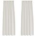 Tende con tende 2 pcs Crema Poliestere - Foto miniatura 1