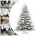 Albero di Natale Artificiale con Rami Pieghevoli Bianco 210 cm - Foto miniatura 1