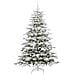 Albero di Natale Artificiale con Rami Pieghevoli Bianco 210 cm - Foto miniatura 3