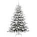 Albero di Natale Artificiale con Rami Pieghevoli Bianco 210 cm - Foto miniatura 4