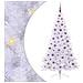 Albero di Natale artificiale Bianco 180 cm PVC e Acciaio - Foto miniatura 1