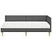 Struttura Letto Angolare con Materasso 2 pcs Grigio Tessuto - Foto miniatura 5