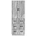 Set di armadi 2 pcs Sonoma grigio 66 x 34,5 x 87 cm - Foto miniatura 4