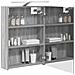 Mobiletto per specchio da bagno Grigio Sonoma 50 x 14,5 x 70 cm - Foto miniatura 3