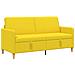 Divano con Storage Giallo Chiaro 172 x 78 x 87 cm Poliestere - Foto miniatura 1
