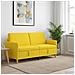 Divano con Storage Giallo Chiaro 172 x 78 x 87 cm Poliestere - Foto miniatura 2