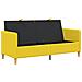 Divano con Storage Giallo Chiaro 172 x 78 x 87 cm Poliestere - Foto miniatura 4