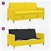 Divano con Storage Giallo Chiaro 172 x 78 x 87 cm Poliestere - Foto miniatura 7