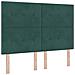 Letto a molle con materasso Verde Scuro 140 x 190 cm Velluto - Foto miniatura 6