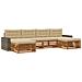 Set divani con cuscino 6 pcs Legno di Acacia Massello - Foto miniatura 1
